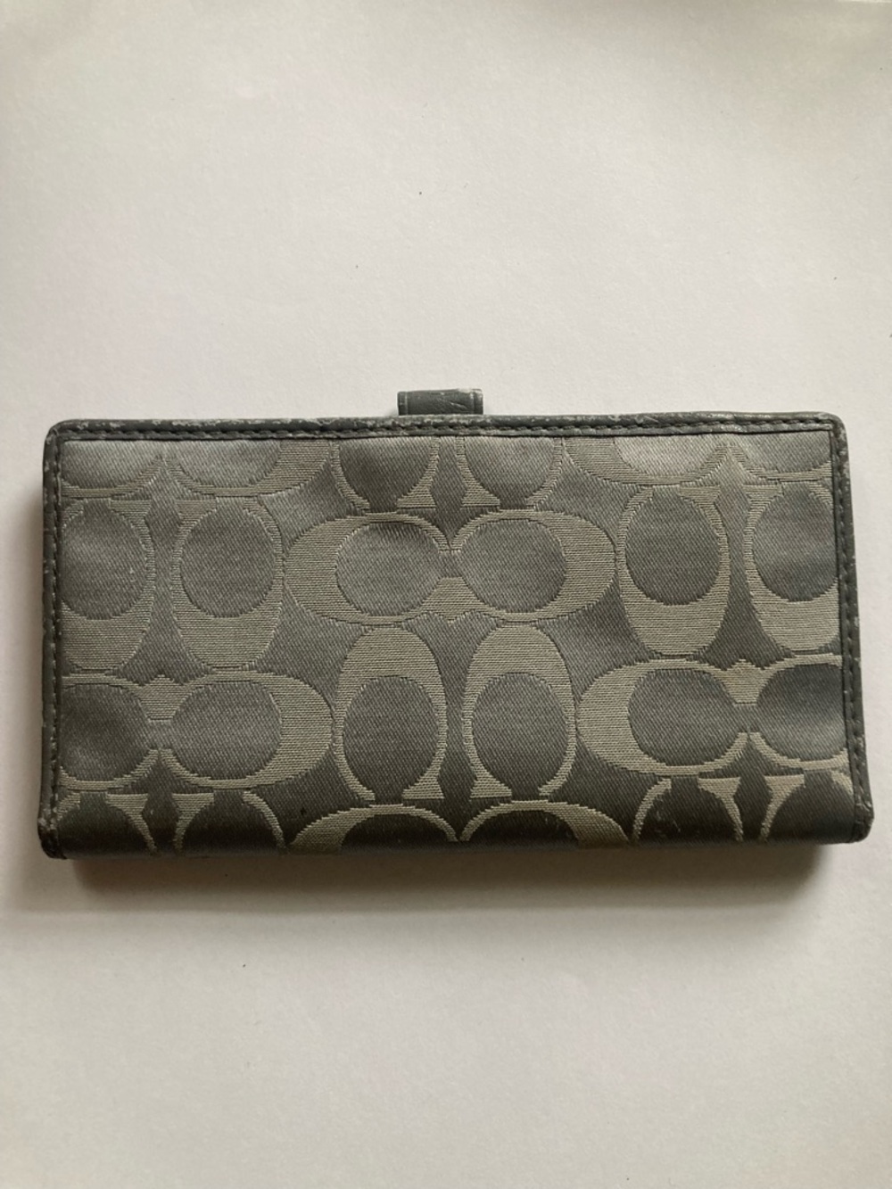 Coach Signature Jacquard Gray Wallet